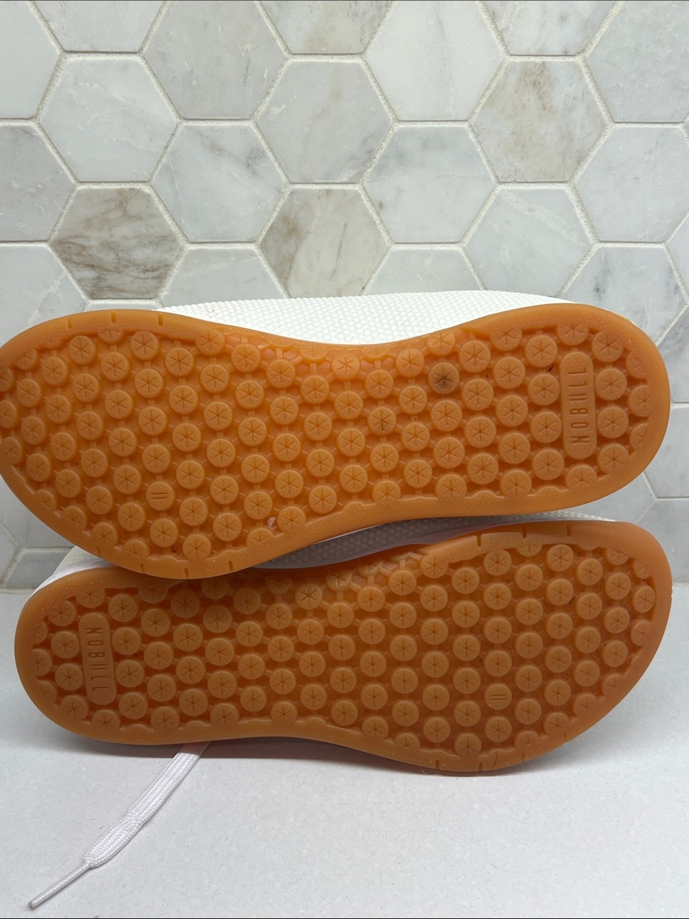 NOBULL White Knit Training weightlifting Shoes with Gum Outsole Size 8 - Picture 8 of 8